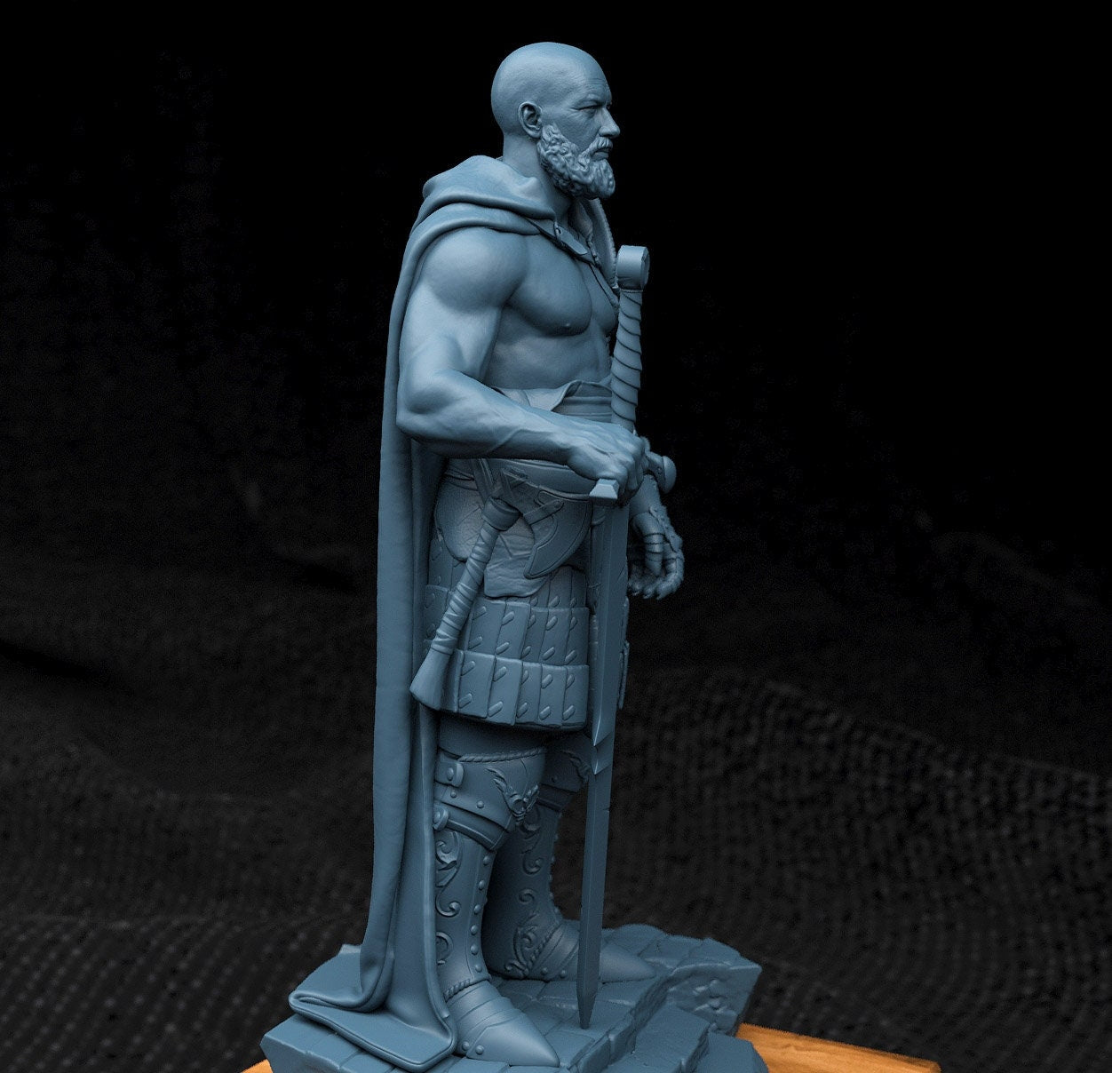 Viking Warrior Miniature | Tabletop RPG Miniature | Creature Armory | Roleplaying 3D Printed Fantasy Mini - 3DPrintDen