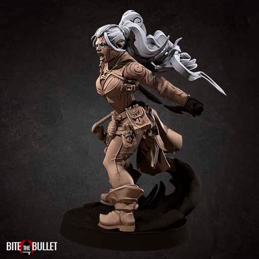 Air Genasi Ranger Miniature | Tabletop RPG Miniature | Bite the Bullet | Roleplaying 3D Printed Fantasy Mini - 3DPrintDen