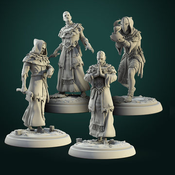 Cultist Miniature | Tabletop RPG Miniature | White Werewolf Tavern | Roleplaying 3D Printed Fantasy Mini - 3DPrintDen