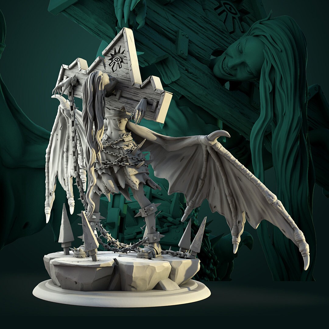 Lord of Chaos Miniature, Khaaru | Tabletop RPG Miniature | White Werewolf Tavern | Roleplaying 3D Printed Fantasy Mini - 3DPrintDen