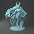 Female Demon Warlock Miniature, Alytress | Twin Goddess Miniatures | Tabletop RPG Miniature | Roleplaying 3D Printed Fantasy Mini - 3DPrintDen