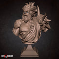 Storm Genasi Bust, Tempest | Tabletop RPG Miniature | Bite the Bullet | Roleplaying 3D Printed Fantasy Mini - 3DPrintDen