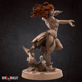 Fire Genasi Sorcerer Miniature, Ember | Tabletop RPG Miniature | Bite the Bullet | Roleplaying 3D Printed Fantasy Mini - 3DPrintDen