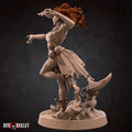 Fire Genasi Sorcerer Miniature, Ember | Tabletop RPG Miniature | Bite the Bullet | Roleplaying 3D Printed Fantasy Mini - 3DPrintDen