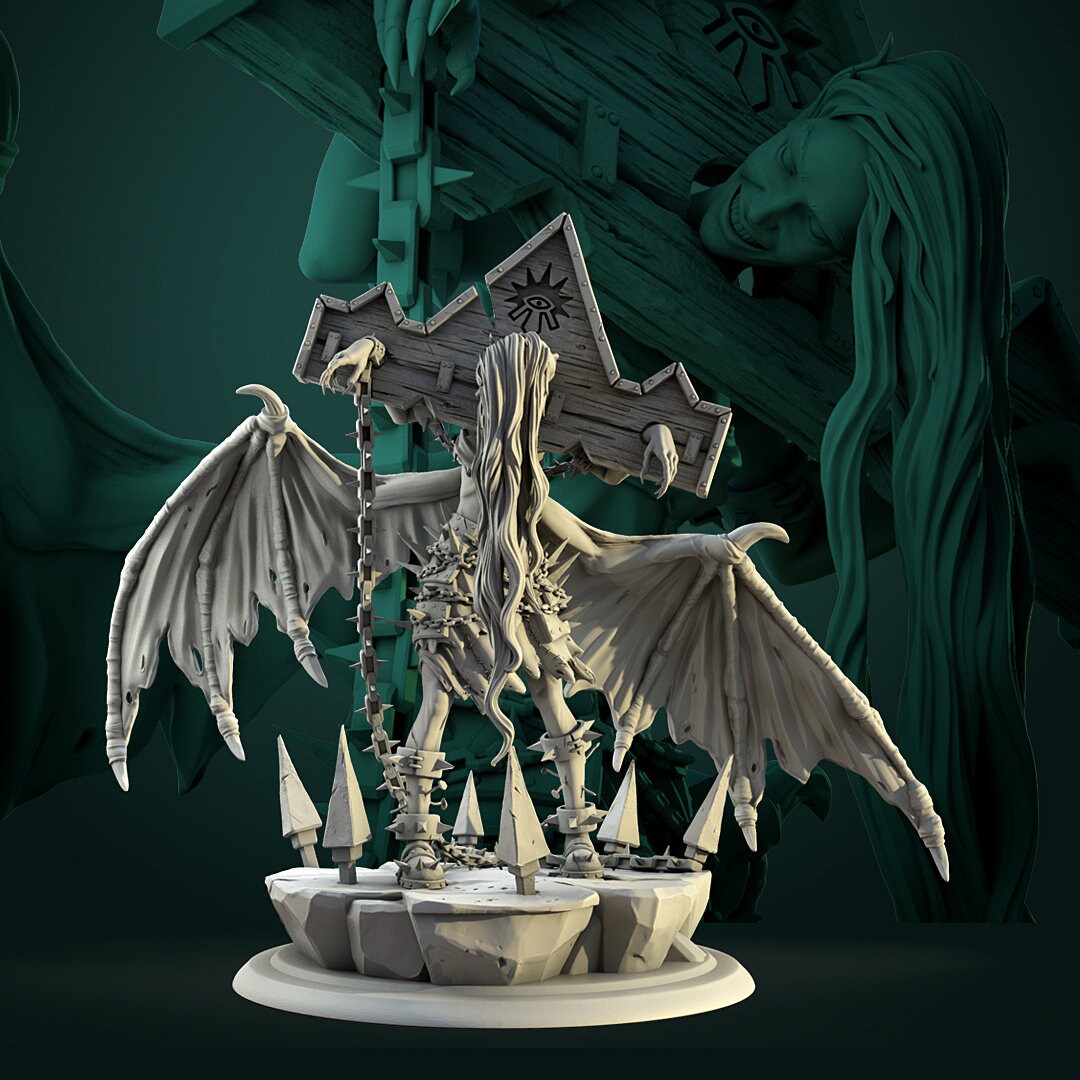 Lord of Chaos Miniature, Khaaru | Tabletop RPG Miniature | White Werewolf Tavern | Roleplaying 3D Printed Fantasy Mini - 3DPrintDen