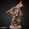 Dragonborn Paladin Miniature, Balzatar | Tabletop RPG Miniature | Bite the Bullet | Roleplaying 3D Printed Fantasy Mini - 3DPrintDen