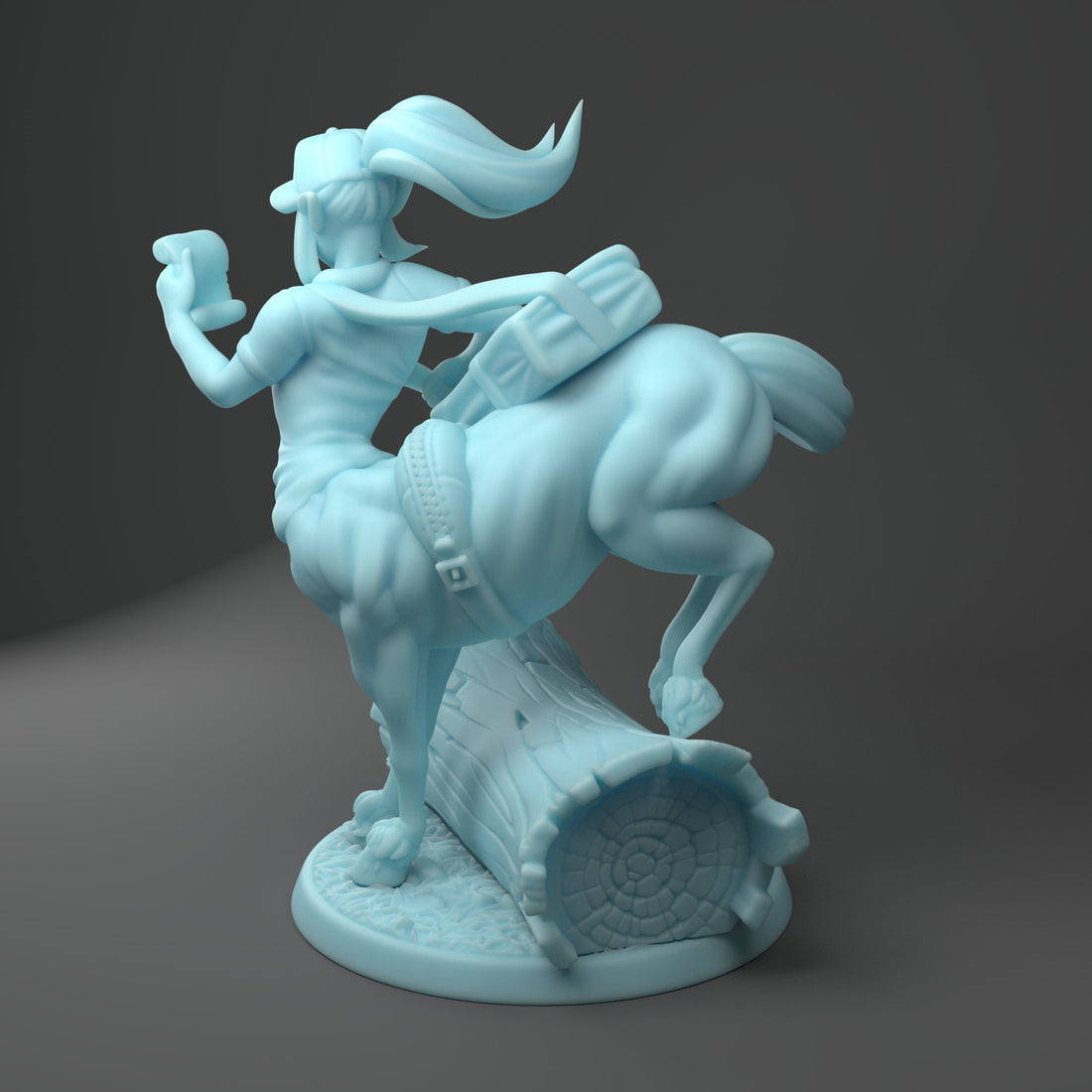 Female Centaur Messenger Miniature, Dordesh | Twin Goddess Miniatures | Tabletop RPG Miniature | Roleplaying 3D Printed Fantasy Mini - 3DPrintDen