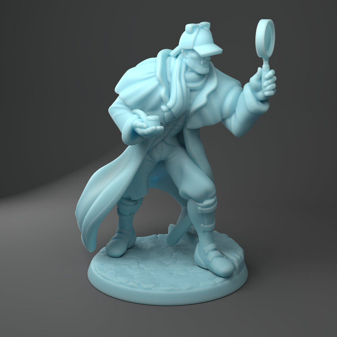 Orc Investigator Miniature, Sharlorc | Twin Goddess Miniatures | Tabletop RPG Miniature | Roleplaying 3D Printed Fantasy Mini - 3DPrintDen