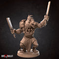 Gnoll Butcher Miniature, Ukor | Tabletop RPG Miniature | Bite the Bullet | Roleplaying 3D Printed Fantasy Mini - 3DPrintDen