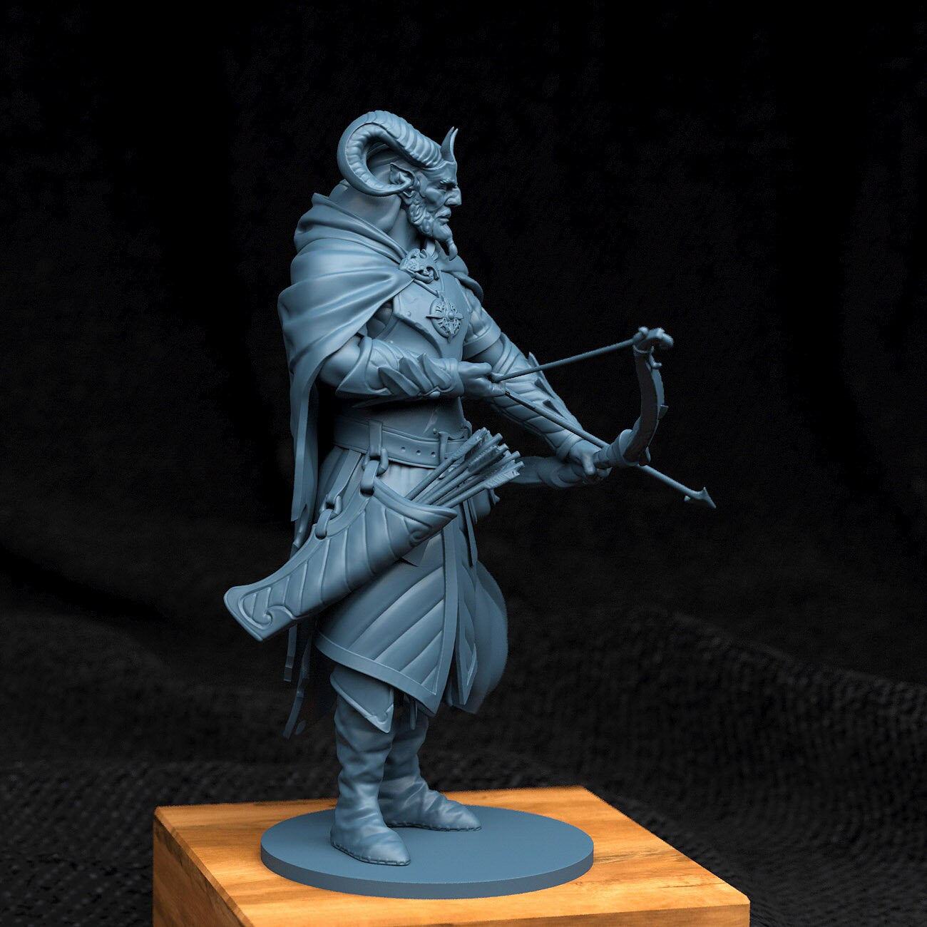 Satyr Hunter Miniature | Tabletop RPG Miniature | Creature Armory | Roleplaying 3D Printed Fantasy Mini - 3DPrintDen