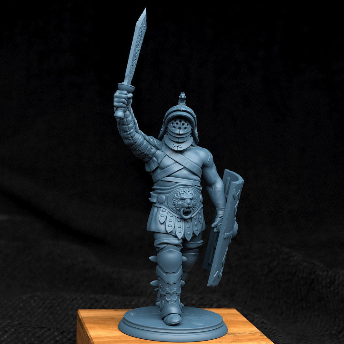 Gladiator Miniature | Tabletop RPG Miniature | Creature Armory | Roleplaying 3D Printed Fantasy Mini - 3DPrintDen