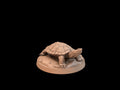 Man and Turtle Miniature | Tabletop RPG Miniature | Dragon Trappers Lodge | Roleplaying 3D Printed Fantasy Mini - 3DPrintDen