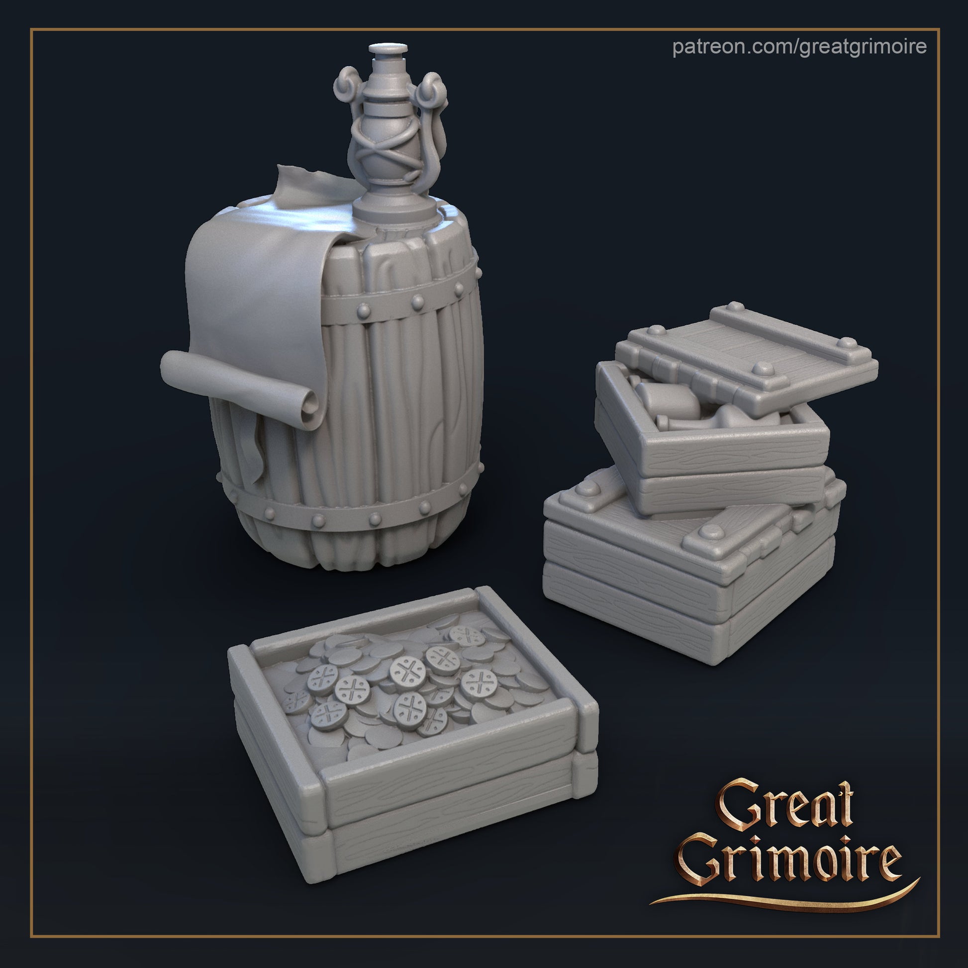 Sailor Giant, Tiny Sam Diorama | Tabletop RPG Miniature | Great Grimoire | Roleplaying 3D Printed Fantasy Mini - 3DPrintDen