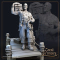 Sailor Giant, Tiny Sam Diorama | Tabletop RPG Miniature | Great Grimoire | Roleplaying 3D Printed Fantasy Mini - 3DPrintDen