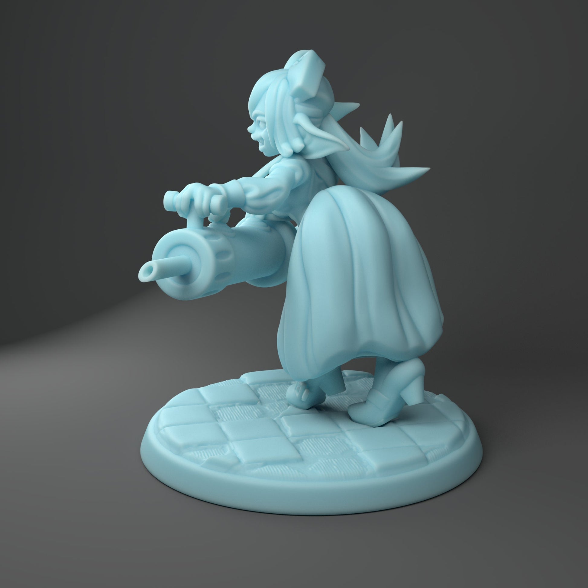 Goblin Nurse Miniature, Needles | Twin Goddess Miniatures | Tabletop RPG Miniature | Roleplaying 3D Printed Fantasy Mini - 3DPrintDen