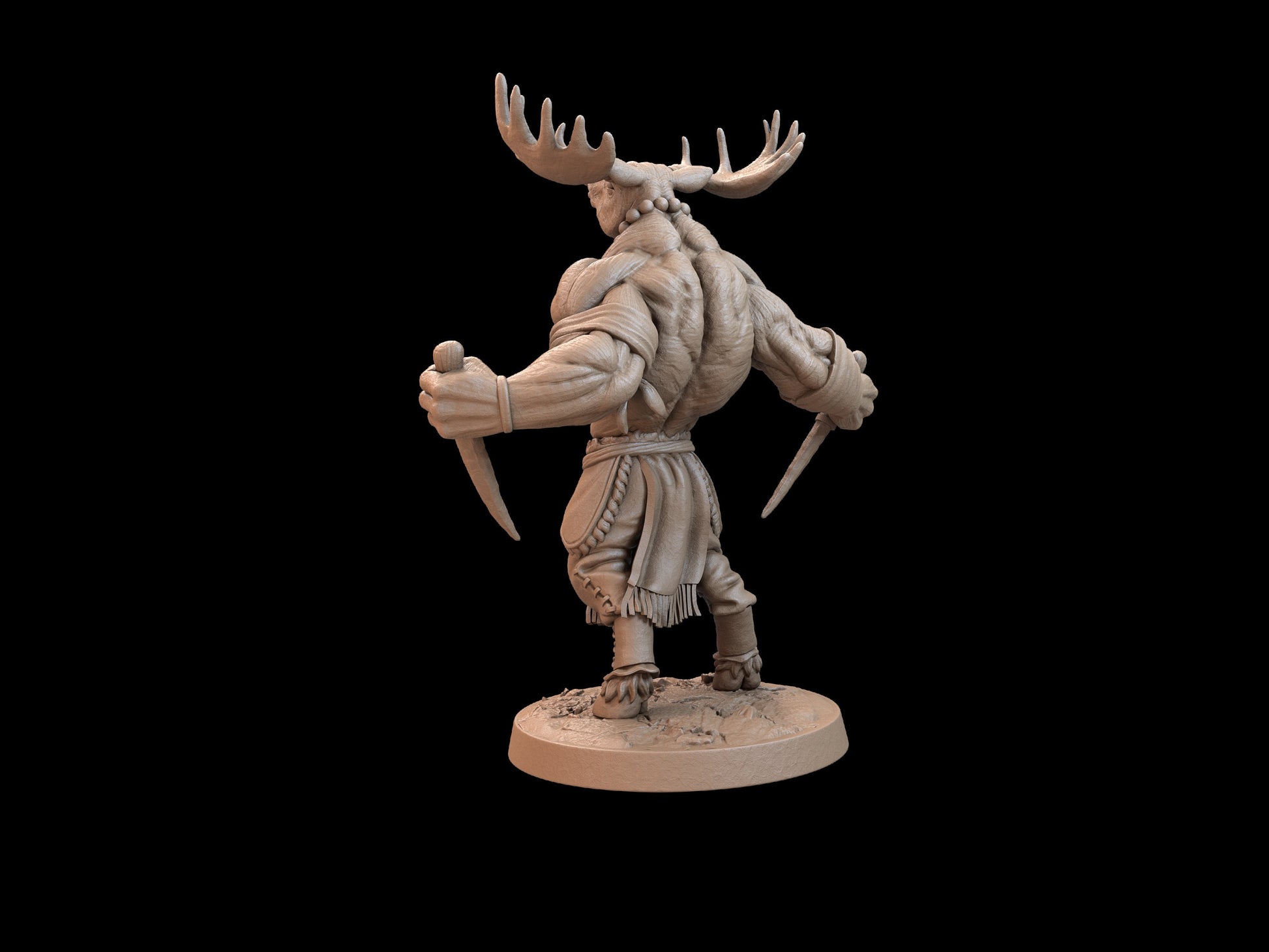 Minotaur Miniature | Tabletop RPG Miniature | Dragon Trappers Lodge | Roleplaying 3D Printed Fantasy Mini - 3DPrintDen