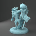 Blind Warlock Miniature, Kelsey | Twin Goddess Miniatures | Tabletop RPG Miniature | Roleplaying 3D Printed Fantasy Mini - 3DPrintDen