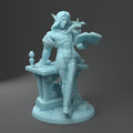 Elf Professor Miniature, Syiva | Twin Goddess Miniatures | Tabletop RPG Miniature | Roleplaying 3D Printed Fantasy Mini - 3DPrintDen