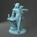 Elf Professor Miniature, Syiva | Twin Goddess Miniatures | Tabletop RPG Miniature | Roleplaying 3D Printed Fantasy Mini - 3DPrintDen