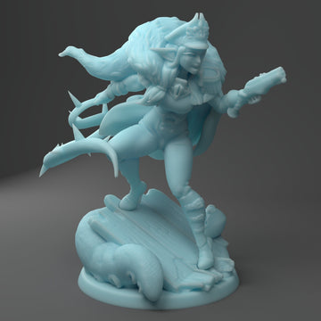 Star Commander Miniature, Karina | Twin Goddess Miniatures | Tabletop RPG Miniature | Roleplaying 3D Printed Fantasy Mini - 3DPrintDen