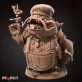 Locathah Chef Miniature, Gandon | Tabletop RPG Miniature | Bite the Bullet | Roleplaying 3D Printed Fantasy Mini - 3DPrintDen