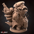 Locathah Chef Miniature, Gandon | Tabletop RPG Miniature | Bite the Bullet | Roleplaying 3D Printed Fantasy Mini - 3DPrintDen