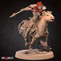 Amazon Queen Rider Miniature, Anira | Tabletop RPG Miniature | Bite the Bullet | Roleplaying 3D Printed Fantasy Mini - 3DPrintDen