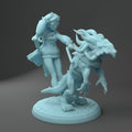 Blind Warlock Miniature, Kelsey | Twin Goddess Miniatures | Tabletop RPG Miniature | Roleplaying 3D Printed Fantasy Mini - 3DPrintDen