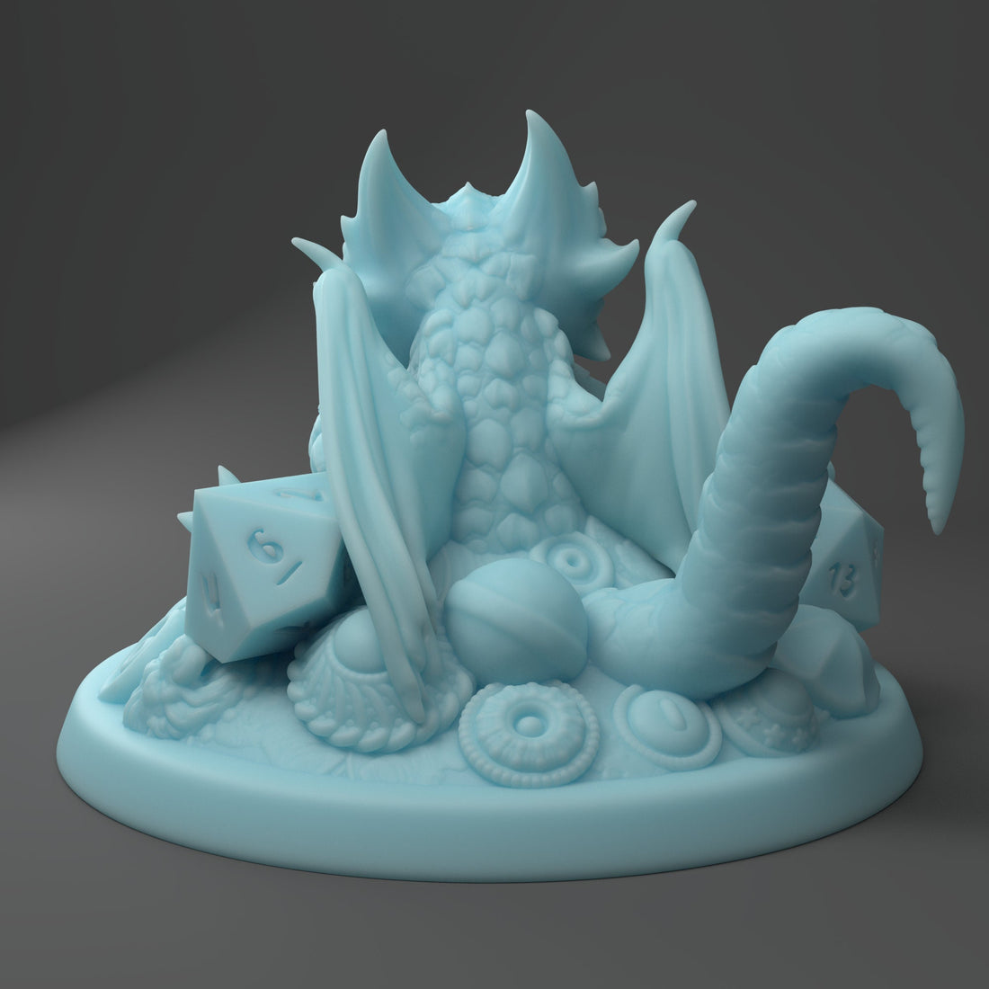 Penny Dragon Miniature | Twin Goddess Miniatures | Tabletop RPG Miniature | Roleplaying 3D Printed Fantasy Mini - 3DPrintDen