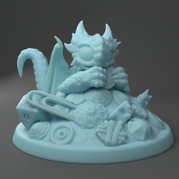 Penny Dragon Miniature | Twin Goddess Miniatures | Tabletop RPG Miniature | Roleplaying 3D Printed Fantasy Mini - 3DPrintDen