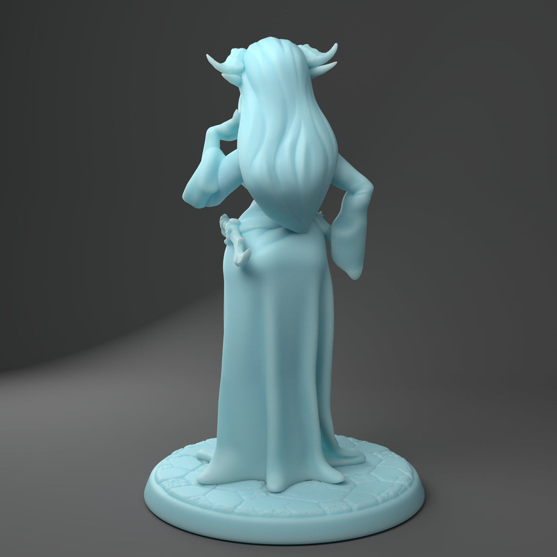 Dragon Mistress Miniature | Twin Goddess Miniatures | Tabletop RPG Miniature | Roleplaying 3D Printed Fantasy Mini - 3DPrintDen