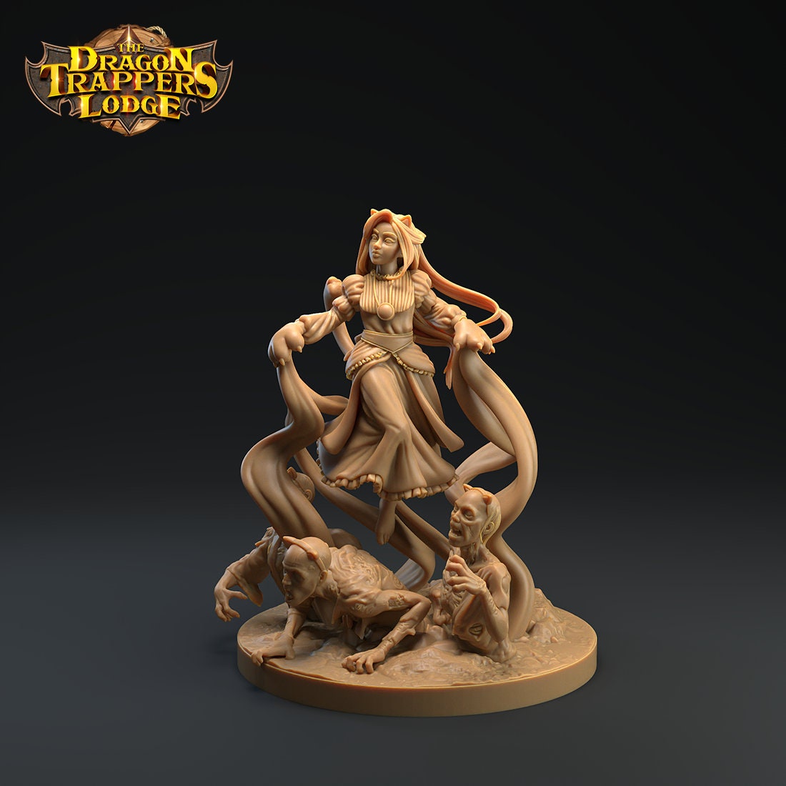 Ghost Girl Miniature | Tabletop RPG Miniature | Dragon Trappers Lodge | Roleplaying 3D Printed Fantasy Mini - 3DPrintDen