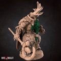 Night Elf Archdruid Miniature, Teladrius | Tabletop RPG Miniature | Bite the Bullet | Roleplaying 3D Printed Fantasy Mini - 3DPrintDen