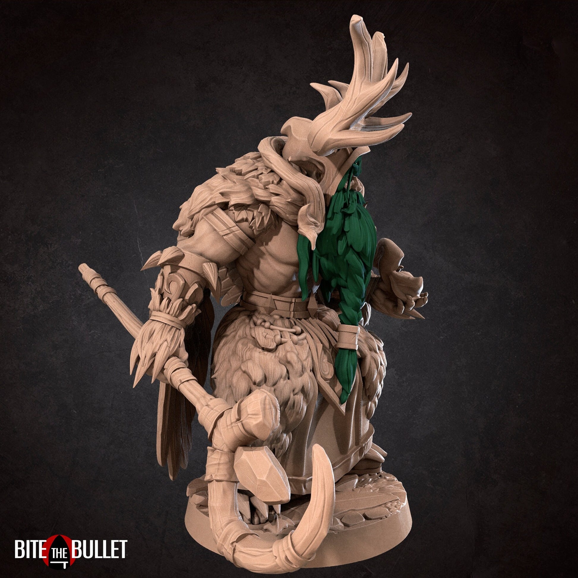 Night Elf Archdruid Miniature, Teladrius | Tabletop RPG Miniature | Bite the Bullet | Roleplaying 3D Printed Fantasy Mini - 3DPrintDen