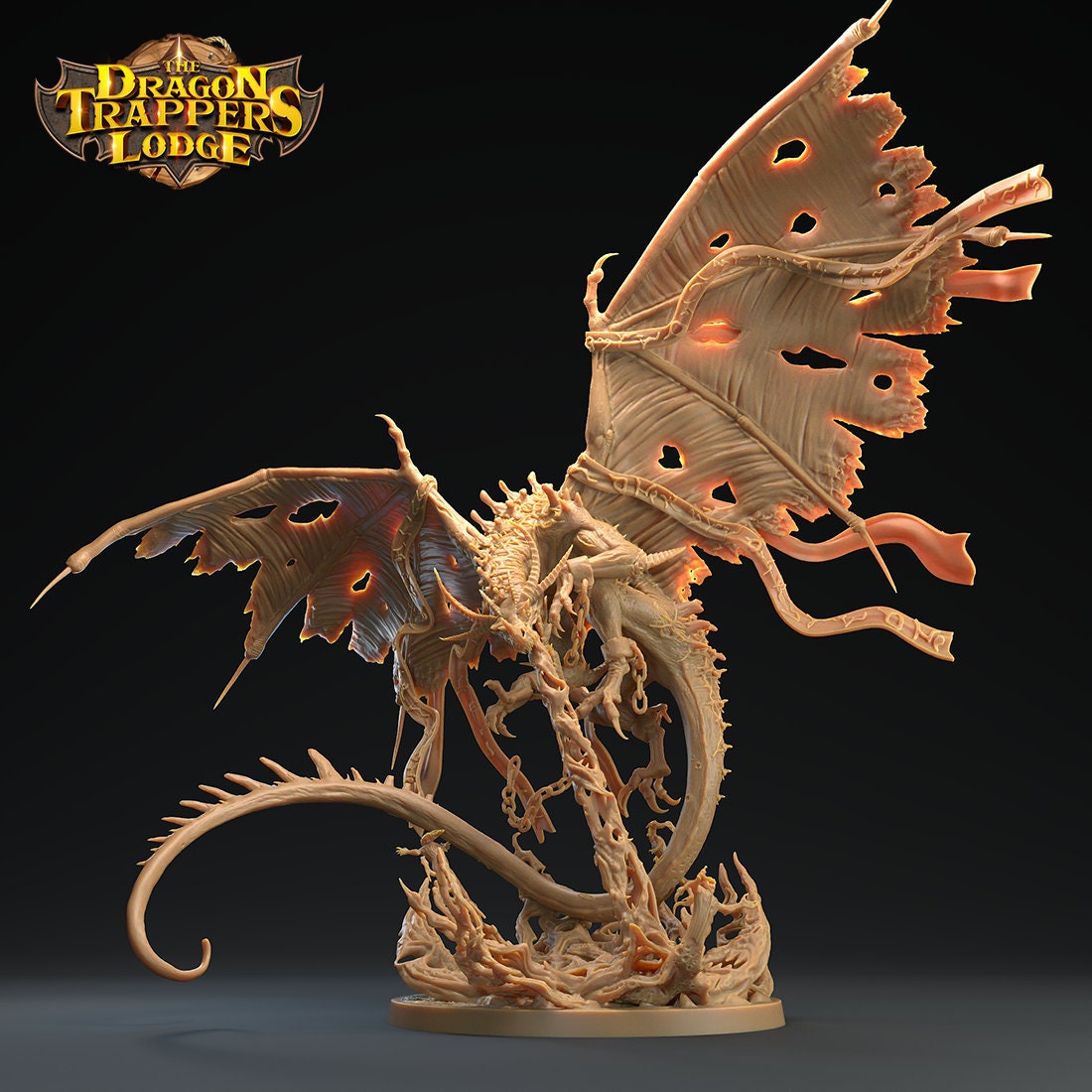 Dragon Of Hate Miniature, Morkarth | Tabletop RPG Miniature | Dragon Trappers Lodge | Roleplaying 3D Printed Fantasy Mini - 3DPrintDen