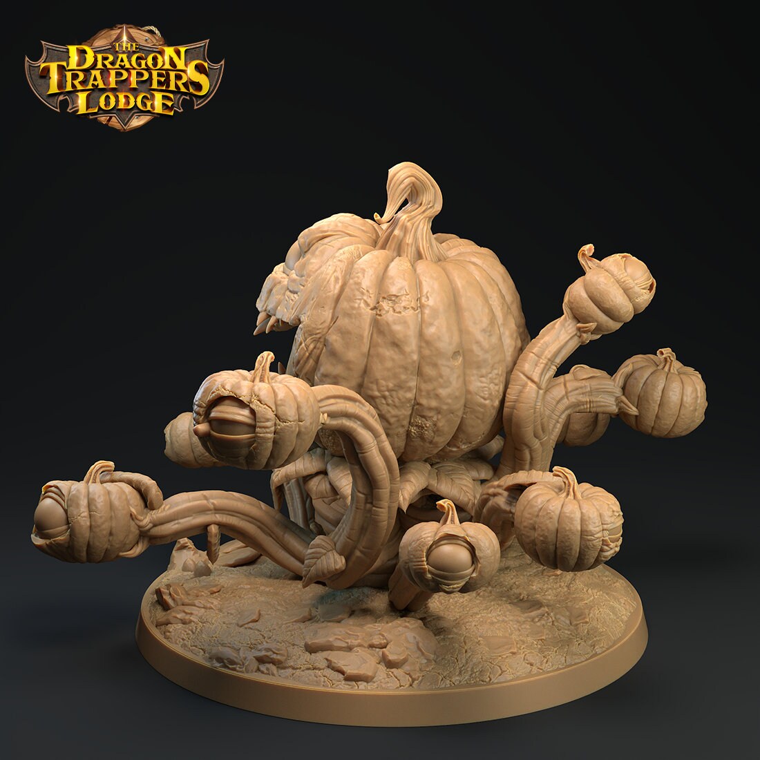 Pumpkin King Miniature | Tabletop RPG Miniature | Dragon Trappers Lodge | Roleplaying 3D Printed Fantasy Mini - 3DPrintDen