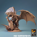 Ancient Crystal Dragon Miniature | Tabletop RPG Miniature | Rescale Miniature | Roleplaying 3D Printed Fantasy Mini - 3DPrintDen