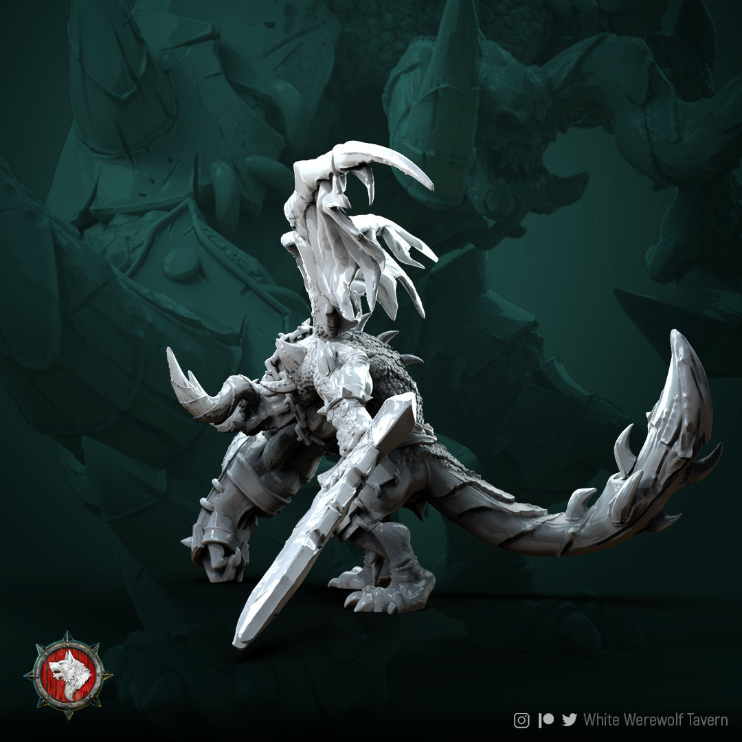 Demon Miniature, Destroyer of Worlds | Tabletop RPG Miniature | White Werewolf Tavern | Roleplaying 3D Printed Fantasy Mini - 3DPrintDen