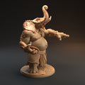 Loxodon Fighter Miniature, Ajuge | Tabletop RPG Miniature | Dragon Trappers Lodge | Roleplaying 3D Printed Fantasy Mini - 3DPrintDen