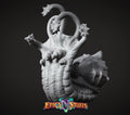 Sea Flail Snail Miniature | Tabletop RPG Miniature | Epic 'N' Stuff | Roleplaying 3D Printed Fantasy Mini - 3DPrintDen