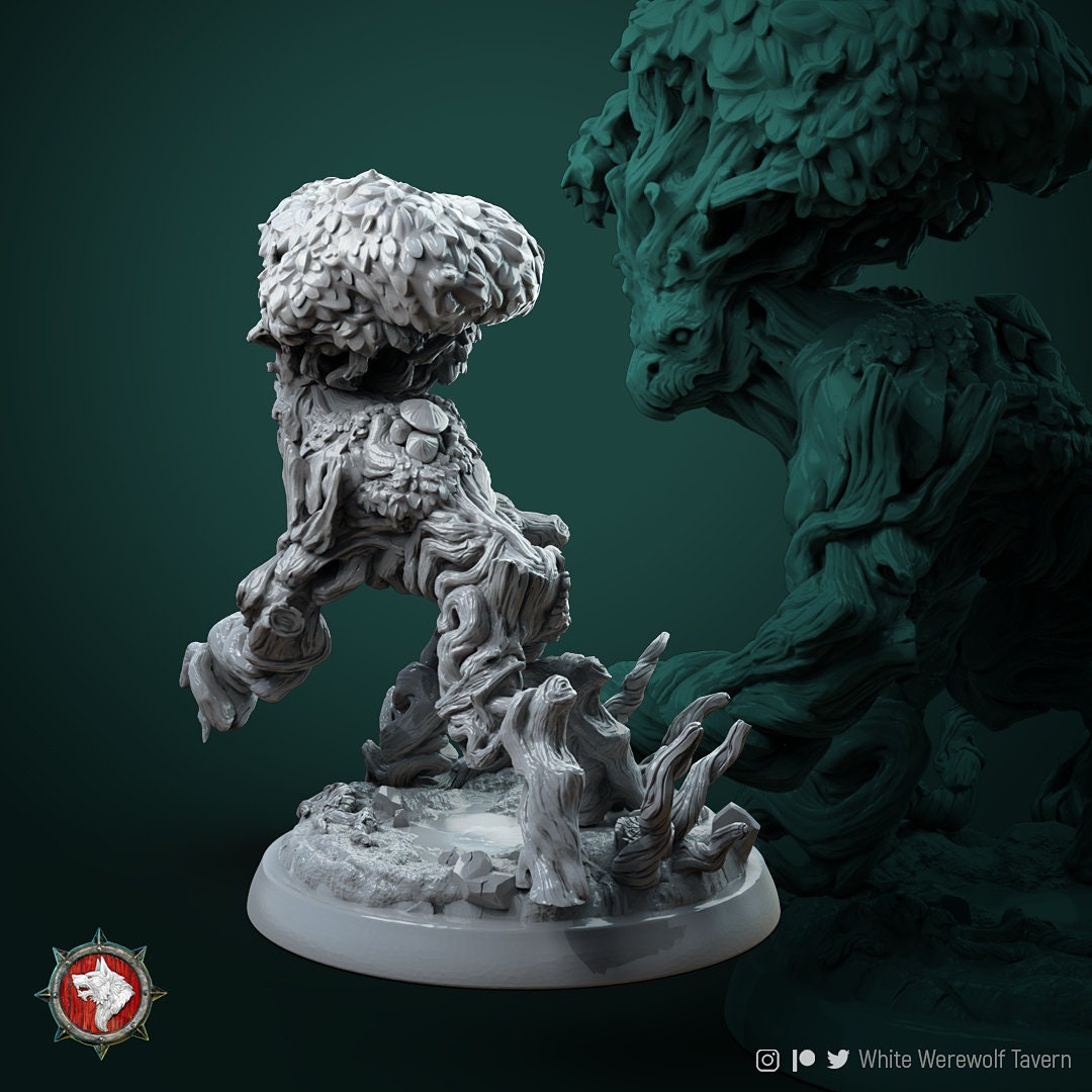 Treant Gryphon Miniature | Tabletop RPG Miniature | White Werewolf Tavern | Roleplaying 3D Printed Fantasy Mini - 3DPrintDen