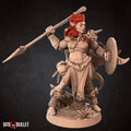 Amazon Half-Orc Miniature, Kisha | Tabletop RPG Miniature | Bite the Bullet | Roleplaying 3D Printed Fantasy Mini - 3DPrintDen