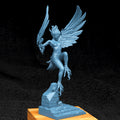 Harpy Miniature | Tabletop RPG Miniature | Creature Armory | Roleplaying 3D Printed Fantasy Mini - 3DPrintDen