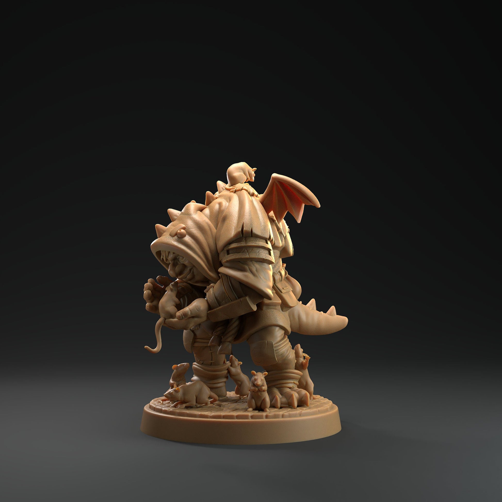 Hunchback Miniature | Tabletop RPG Miniature | Dragon Trappers Lodge | Roleplaying 3D Printed Fantasy Mini - 3DPrintDen