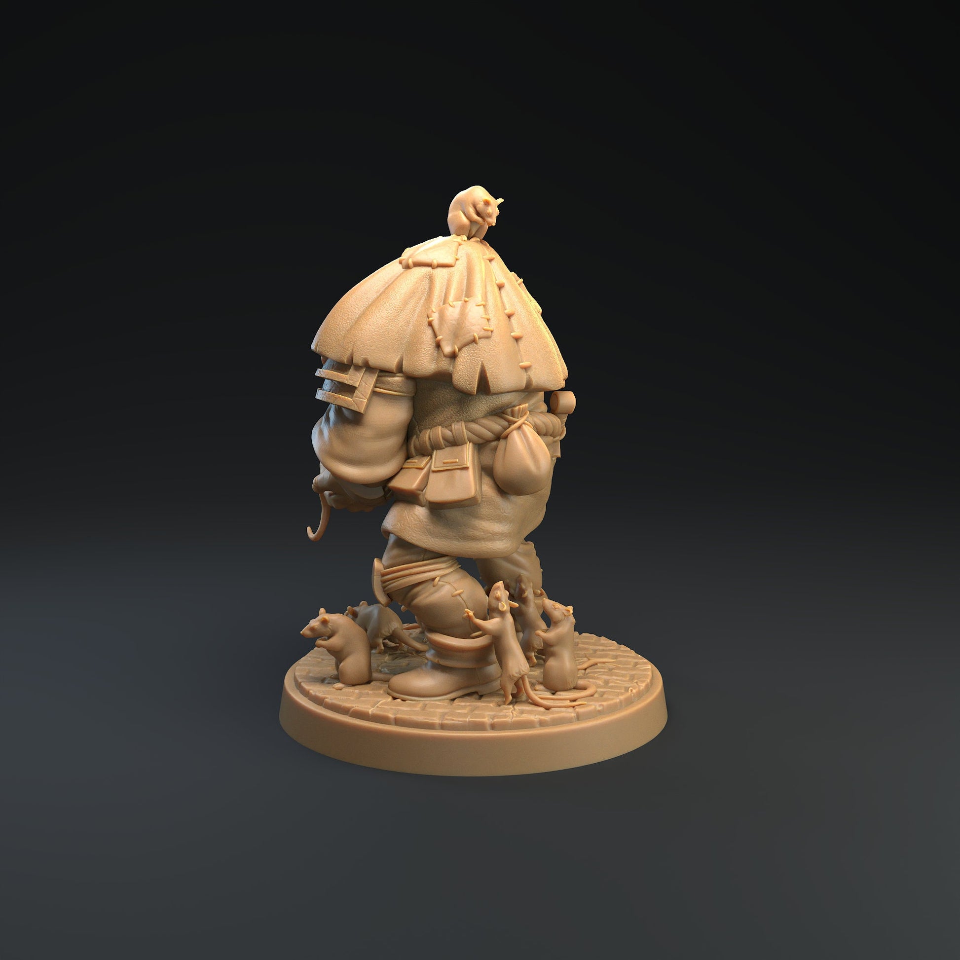 Hunchback Miniature | Tabletop RPG Miniature | Dragon Trappers Lodge | Roleplaying 3D Printed Fantasy Mini - 3DPrintDen