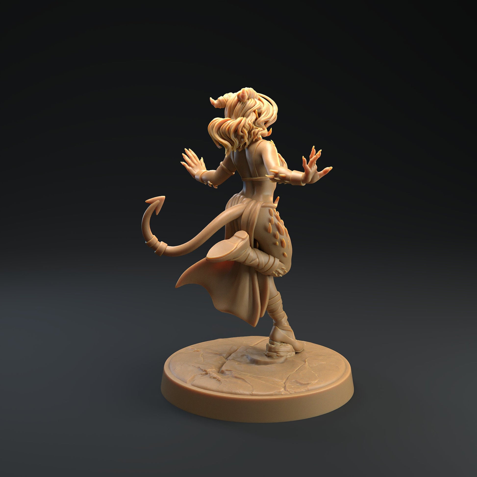 Succubus Miniature | Tabletop RPG Miniature | Dragon Trappers Lodge | Roleplaying 3D Printed Fantasy Mini - 3DPrintDen