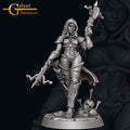 Female Vampire Hunter Miniature | Tabletop RPG Miniature | Galaad Miniatures | Roleplaying 3D Printed Fantasy Mini - 3DPrintDen