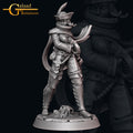 Female Vampire Hunter Miniature | Tabletop RPG Miniature | Galaad Miniatures | Roleplaying 3D Printed Fantasy Mini - 3DPrintDen