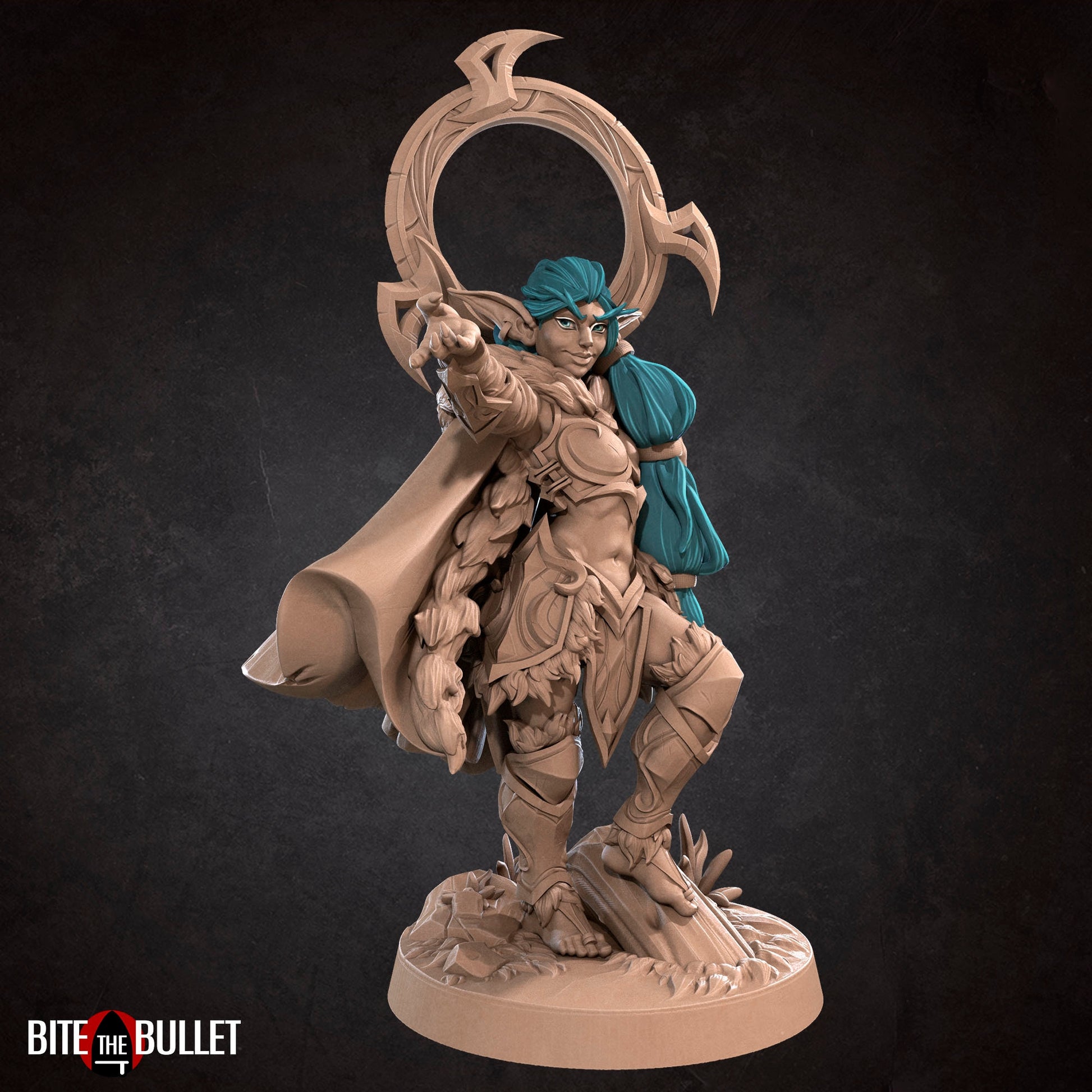 Female Night Elf Rogue Miniature, Eve | Tabletop RPG Miniature | Bite the Bullet | Roleplaying 3D Printed Fantasy Mini - 3DPrintDen