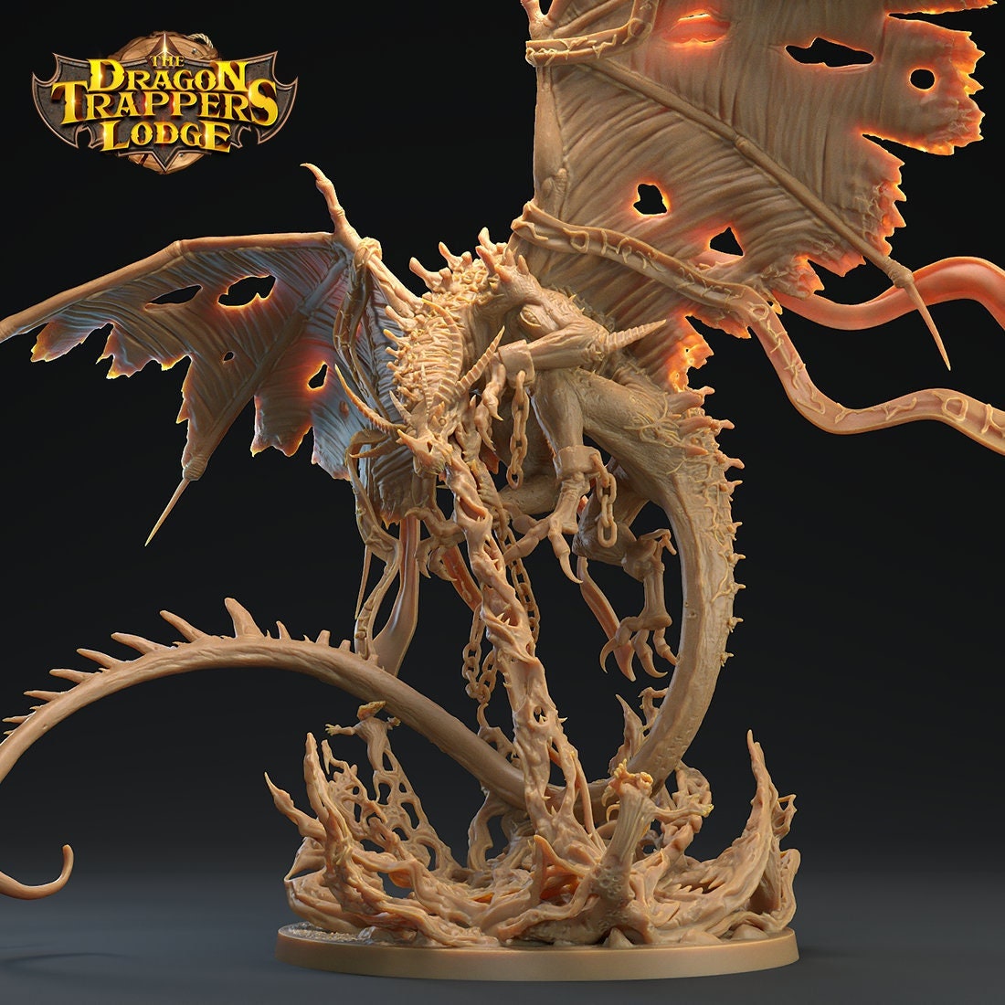 Dragon Of Hate Miniature, Morkarth | Tabletop RPG Miniature | Dragon Trappers Lodge | Roleplaying 3D Printed Fantasy Mini - 3DPrintDen